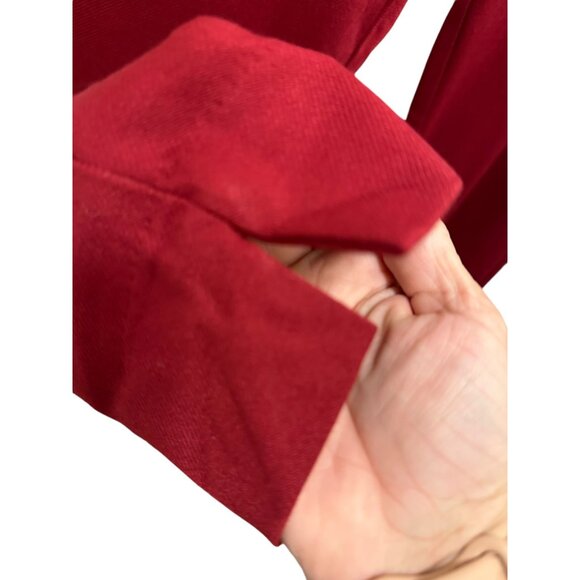 💰BOGO💰 Cabi Deep Red Trousers, Tapered Leg with Ankle Slit sz 8 - Picture 5 of 10